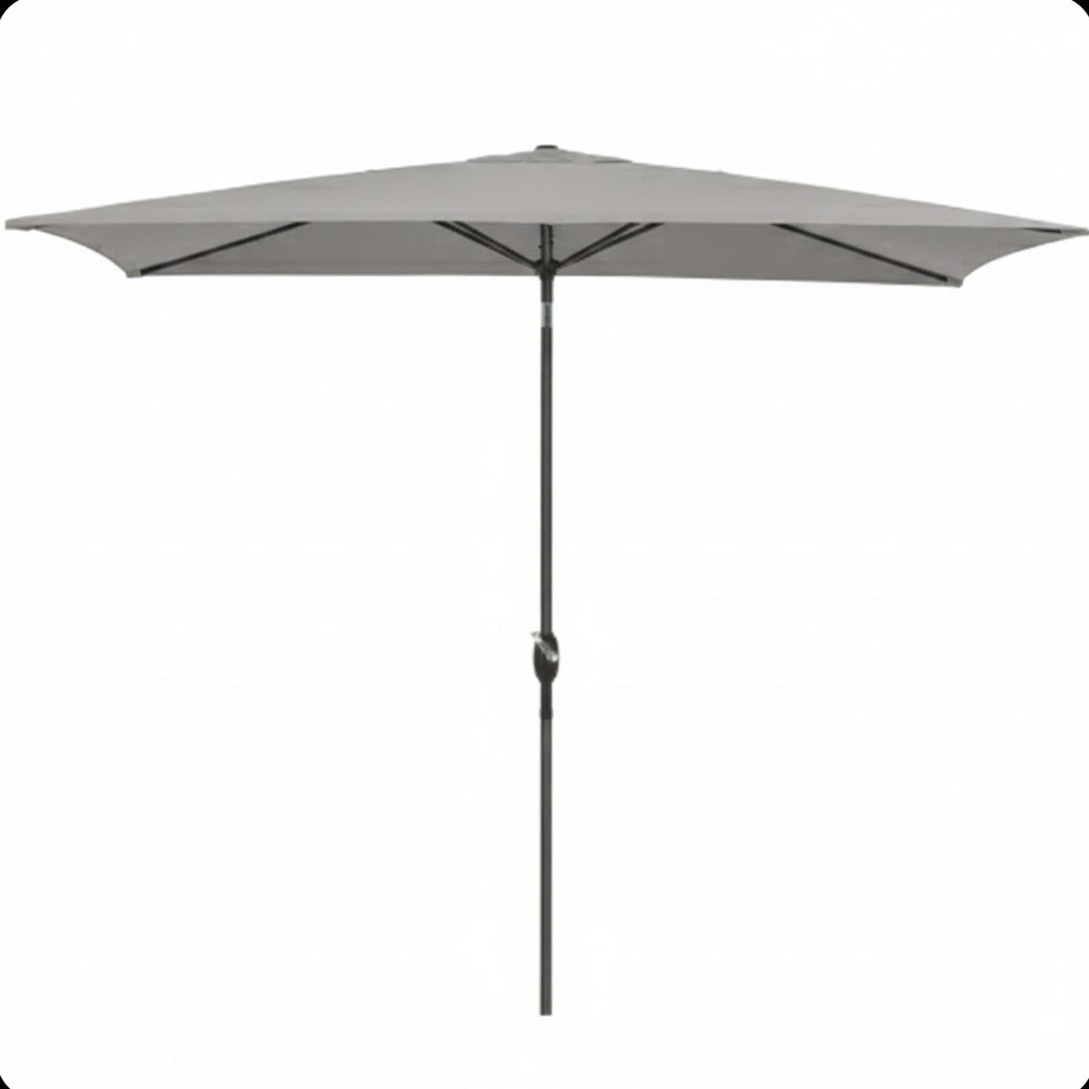 Rectangular Patio Umbrella with Crank Tilt - UV-Resistant Canopy