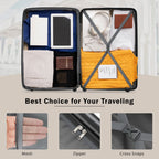 Expandable 2 Piece Luggage Set with TSA Lock and Spinner Wheels - Multiple Colors