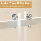 Frameless Sliding Glass Shower Doors 56-60" Width x 76" Height