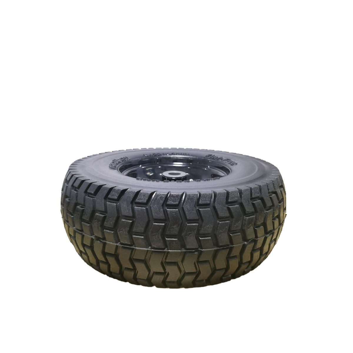Flat Free Tire and Wheel Assembly with 3" Hub - Black