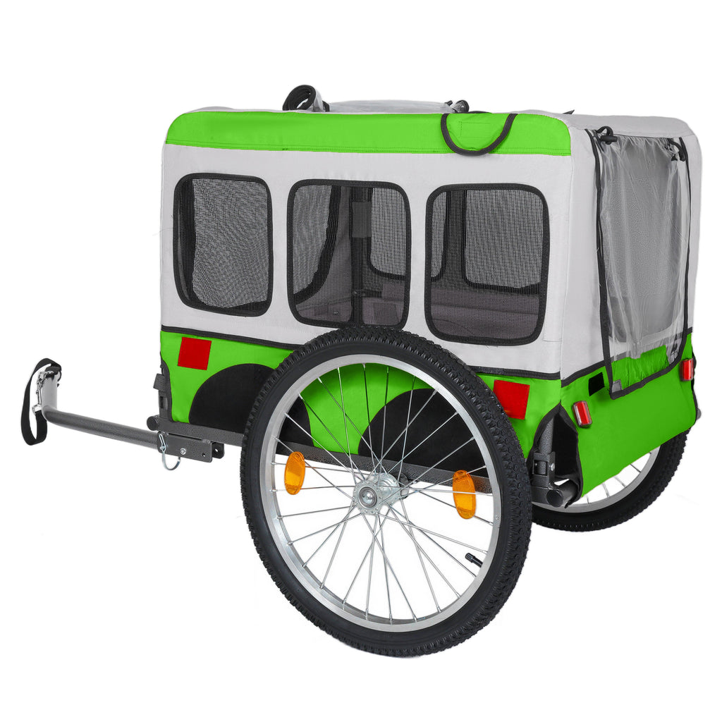 Large Folding Bike Trailer for Dogs with Folding Steel Frame - Multiple Colors