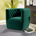 Ergonomic Design Swivel Chair with Tufted Accent - Multiple Colors