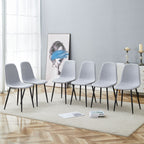 Modern Medieval Style Cushioned Side Chairs Set