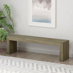 Acacia Wood Dining Bench with Versatile Use - Grey+Taupe