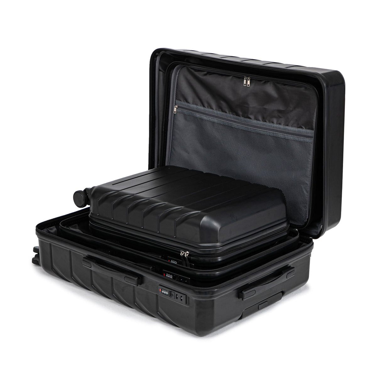 3 Pieces Set Spinner Wheel Luggage With Combination Lock