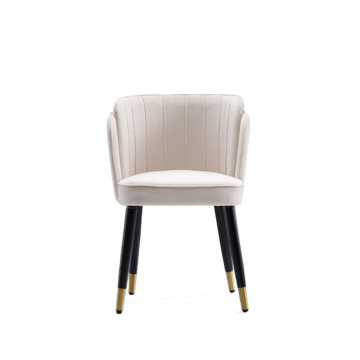 Modern Dining Chair with Solid Wood Frame and Wave Stitching - Multiple Colors
