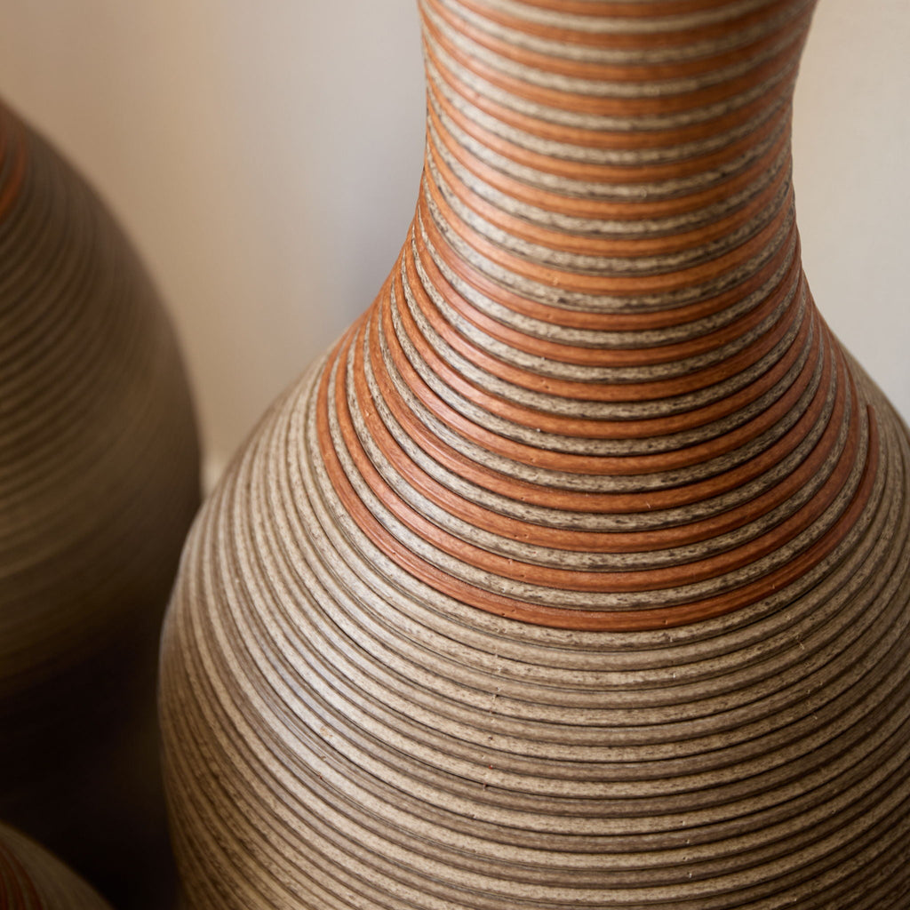Classic And Neat Floor Vase with High Independent Stand - Multiple Colors