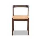 Capri Woven Seat Chair with Handwoven Seat - Brown