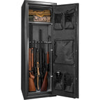 Tall Fireproof Protection Safe Vault with Solid Steel Construction - Black