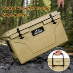 85 Quart Bear-Resistant Rotomolded Cooler with 6-Day Ice Retention - Khaki