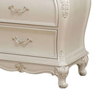 Chantelle Nightstand With Granite Top - White
