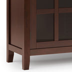 Large Sideboard Buffet with Glass Doors - Russet Brown