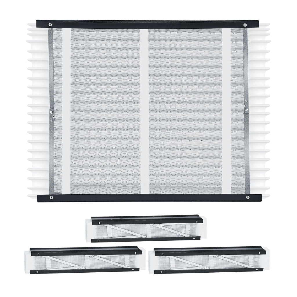 MERV 13 Electrostatic Pleated HVAC Furnace Filter 4-Pack with High Efficiency - White