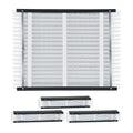 MERV 13 Electrostatic Pleated HVAC Furnace Filter 4-Pack with High Efficiency - White
