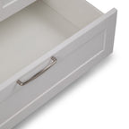 Deluxe Laundry Cabinet with Pull-Out Faucet and Stainless Steel Sink - White