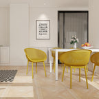 2 Piece Durable Single Chair With Hollow Out Design