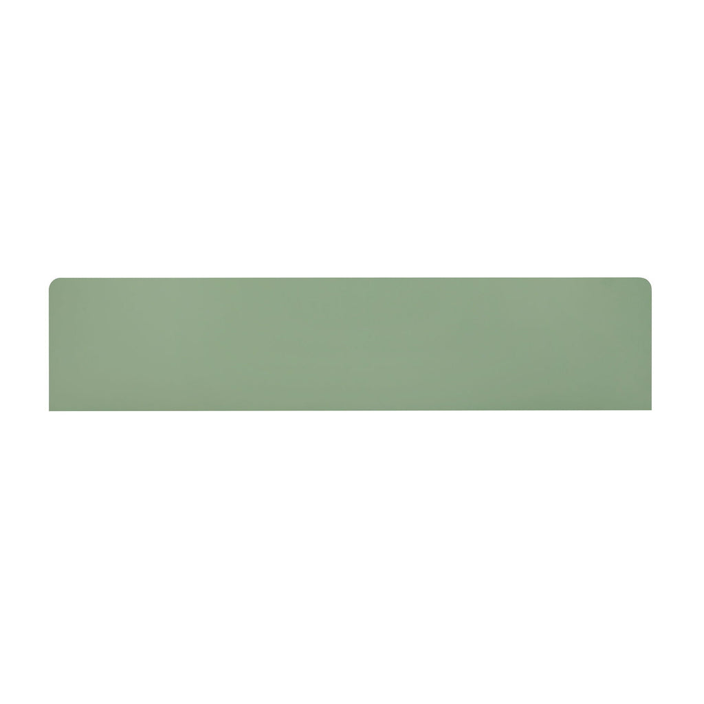 Sideboard With Adjustable Shelves and Soft Close Doors - White, Light Brown, Green