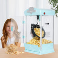 Portable Popcorn Maker Machine with Warming Deck