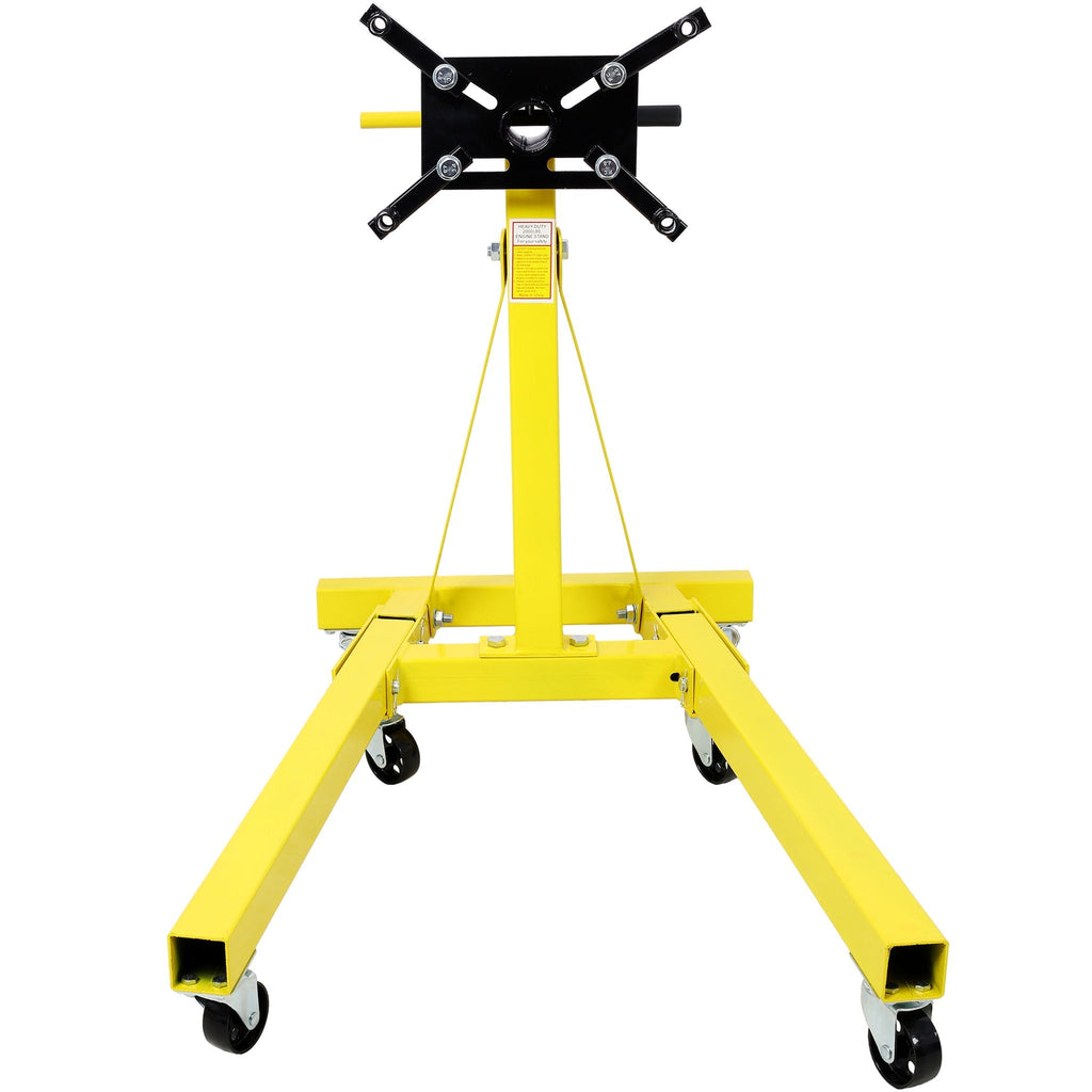 Folding Engine Stand with 360 Degree Adjustable Head - Yellow or Black