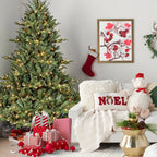 Full-Bodied Pre-Lit Evergreen Christmas Tree with 350 Warm White Lights - Green