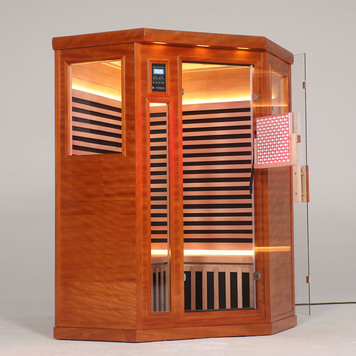 Two Persons Far Infrared Corner Sauna Room - Low EMF