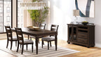 Coffee Server with Glass Storage Cabinet and Storage Drawers - Coffee Finish