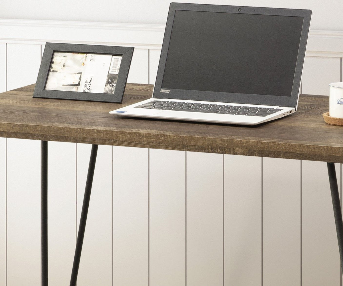 Rustic Desk Writing Desk with Durable Construction - Taupe