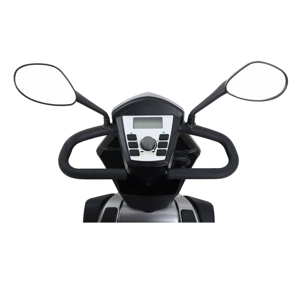 Heavy Duty Mobility Scooter with Long Range and Enhanced Safety - Red, Blue, Black, Gray