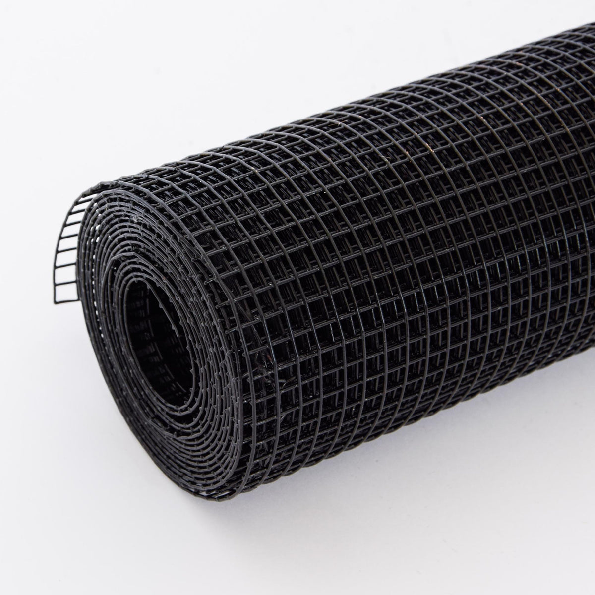 Vinyl Coated Hardware Cloth Fencing with 1/4" Mesh - Black