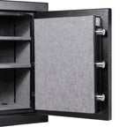 Fireproof Protection Safe Vault with Advanced Locking Mechanism - Black