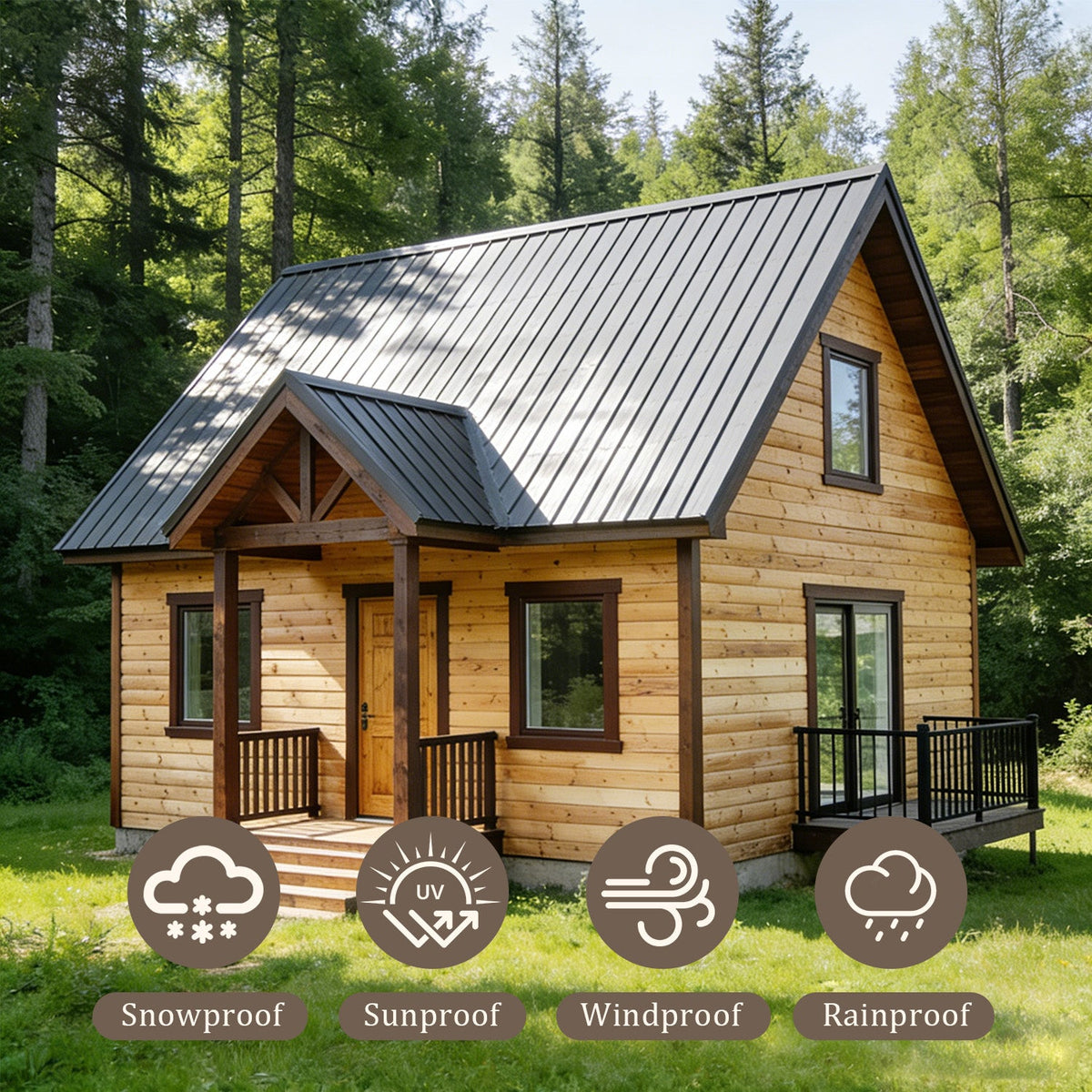 Galvanized Steel Corrugated Metal Roof Panels - Set of 20