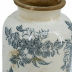 5.3x5.3x10.2" Flower Vase with Floral Pattern