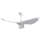 52" Indoor Ceiling Fan Without Light with 6-Speed DC Motor and Remote - White