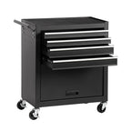 4-Drawer Rolling Tool Chest Cabinet with Wheels - Black