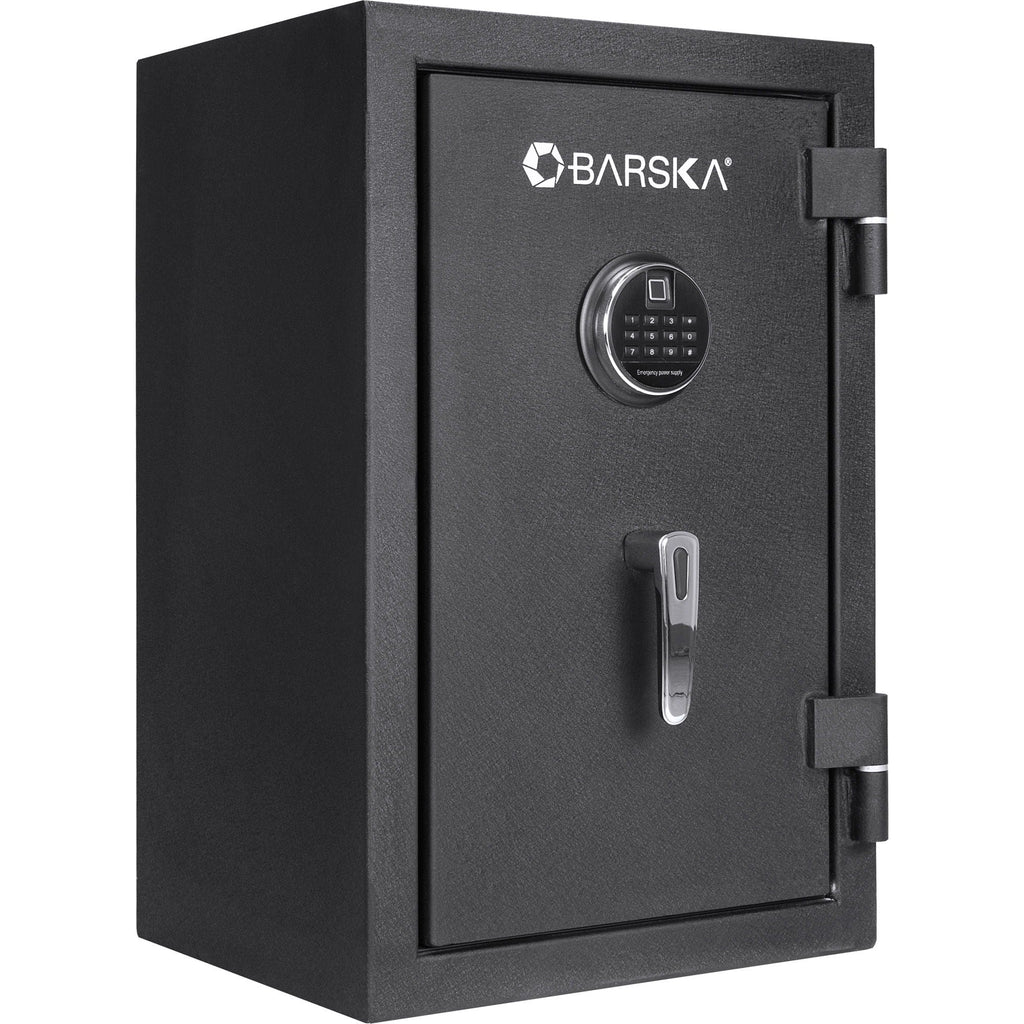 2.02 cu ft Biometric Keypad Fire Resistant Safe with Fingerprint Access - Black