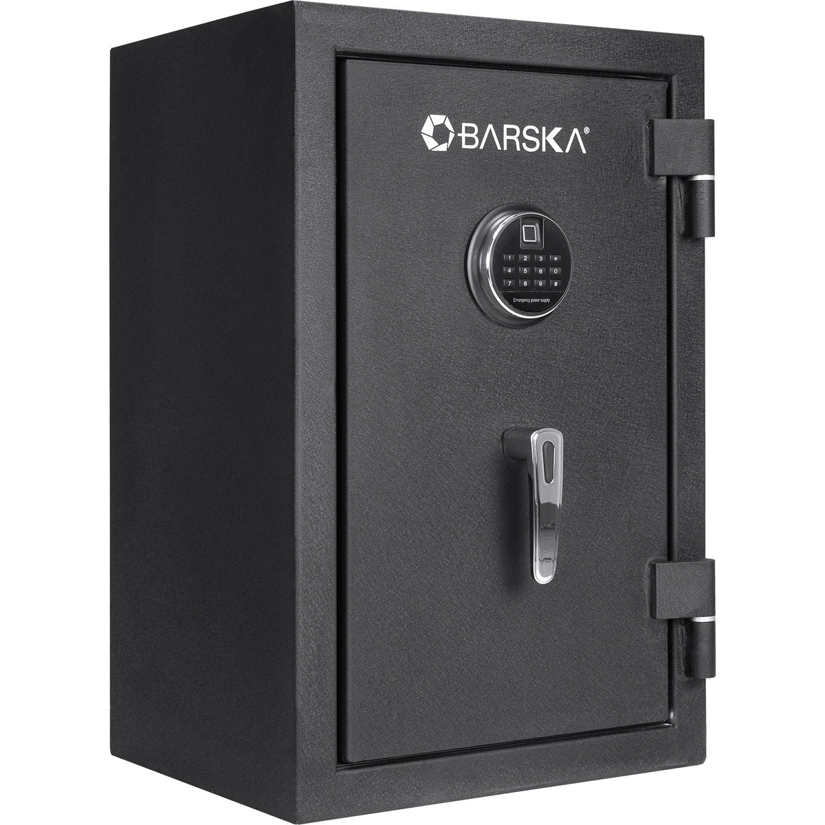 2.02 cu ft Biometric Keypad Fire Resistant Safe with Fingerprint Access - Black