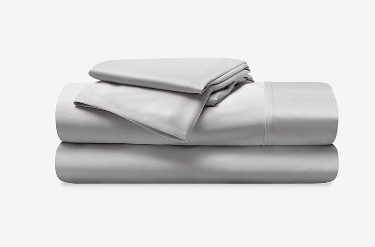 Light Grey Split Head Cal King Sheet Set with Dri-Tec Moisture-Wicking