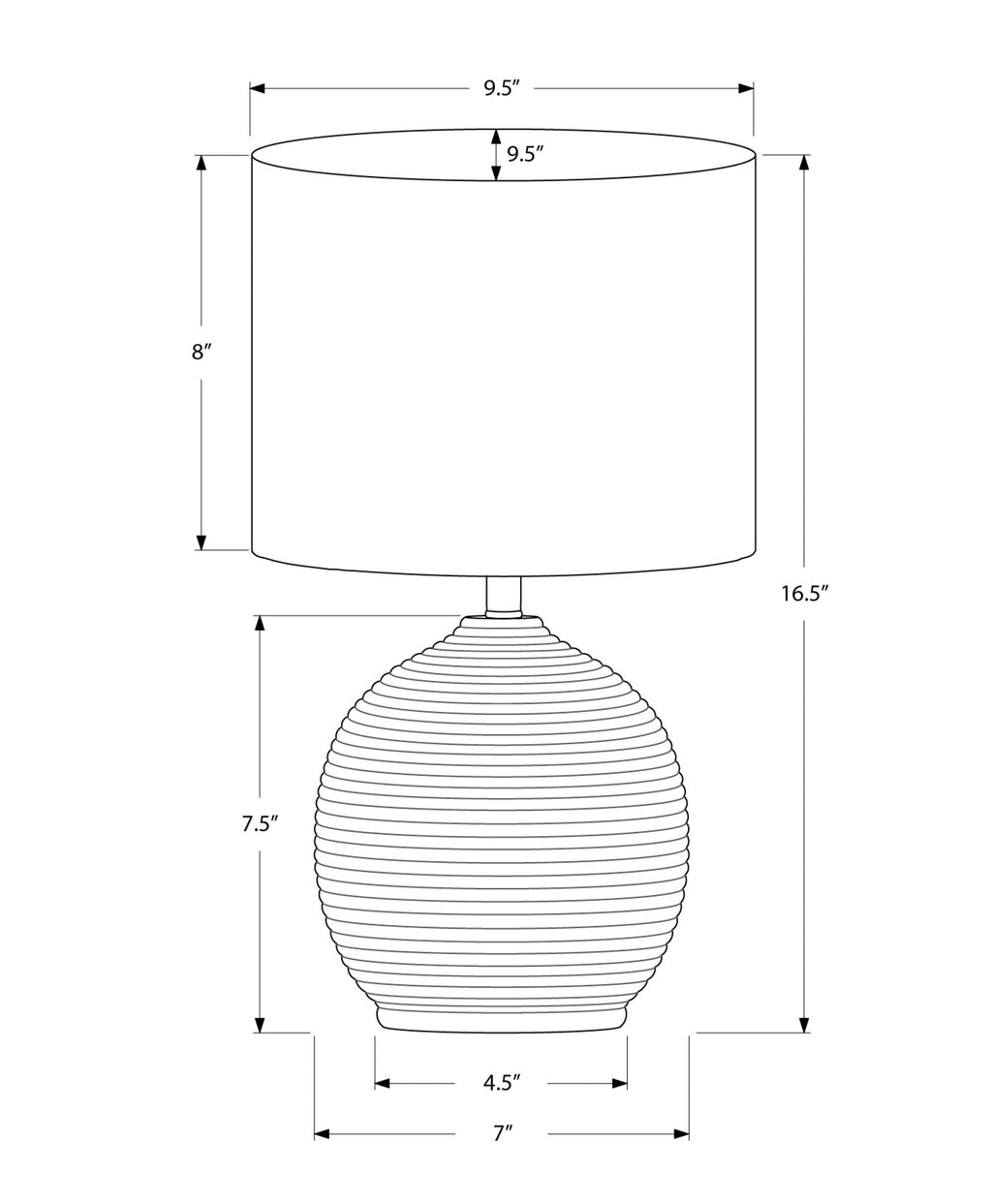 Contemporary Resin Table Lamp with Textured Beehive Base - Black