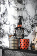 10.6"H Halloween Gnome Decor Set of 2 with Handcrafted Detail - Orange