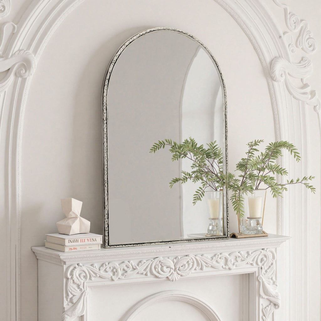 Arched Mirror with Shatterproof Glass - Silver or Gold