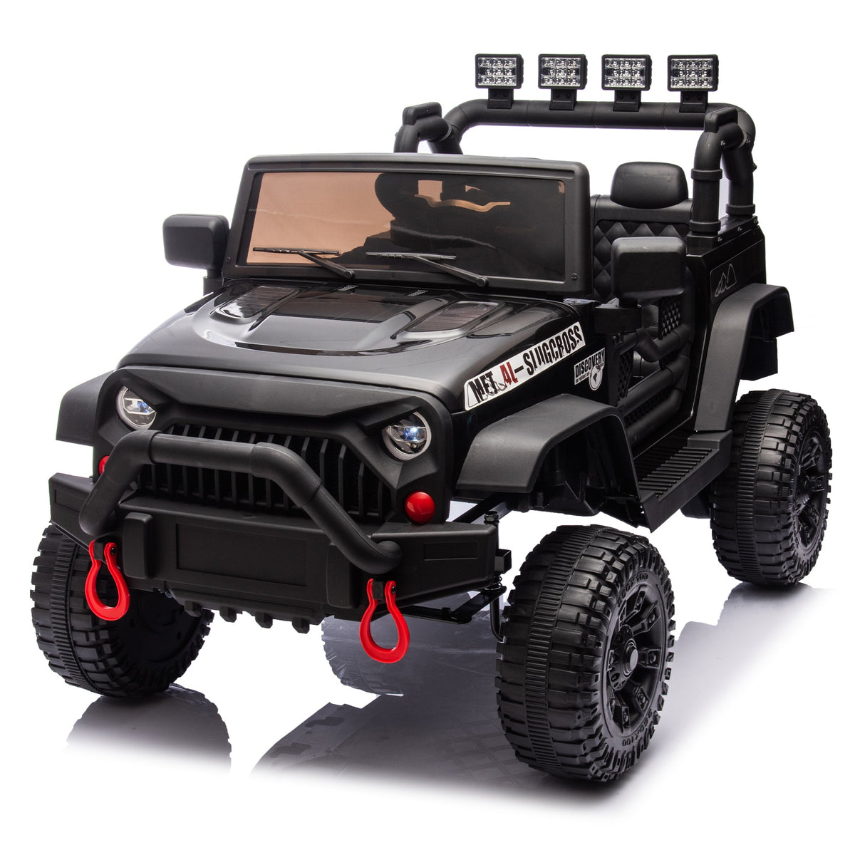 24V Kids Ride On Car with Remote Control and Bluetooth - Black