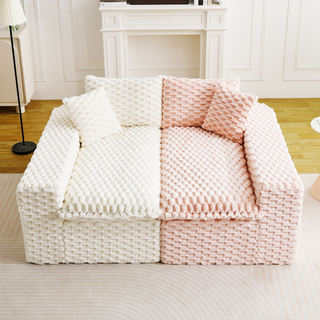 Multifunctional Stationary Sofa with Adjustable Layout - Choice of Color