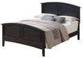 Elegant Panel Bed with Real Wood Veneers - Multiple Colors