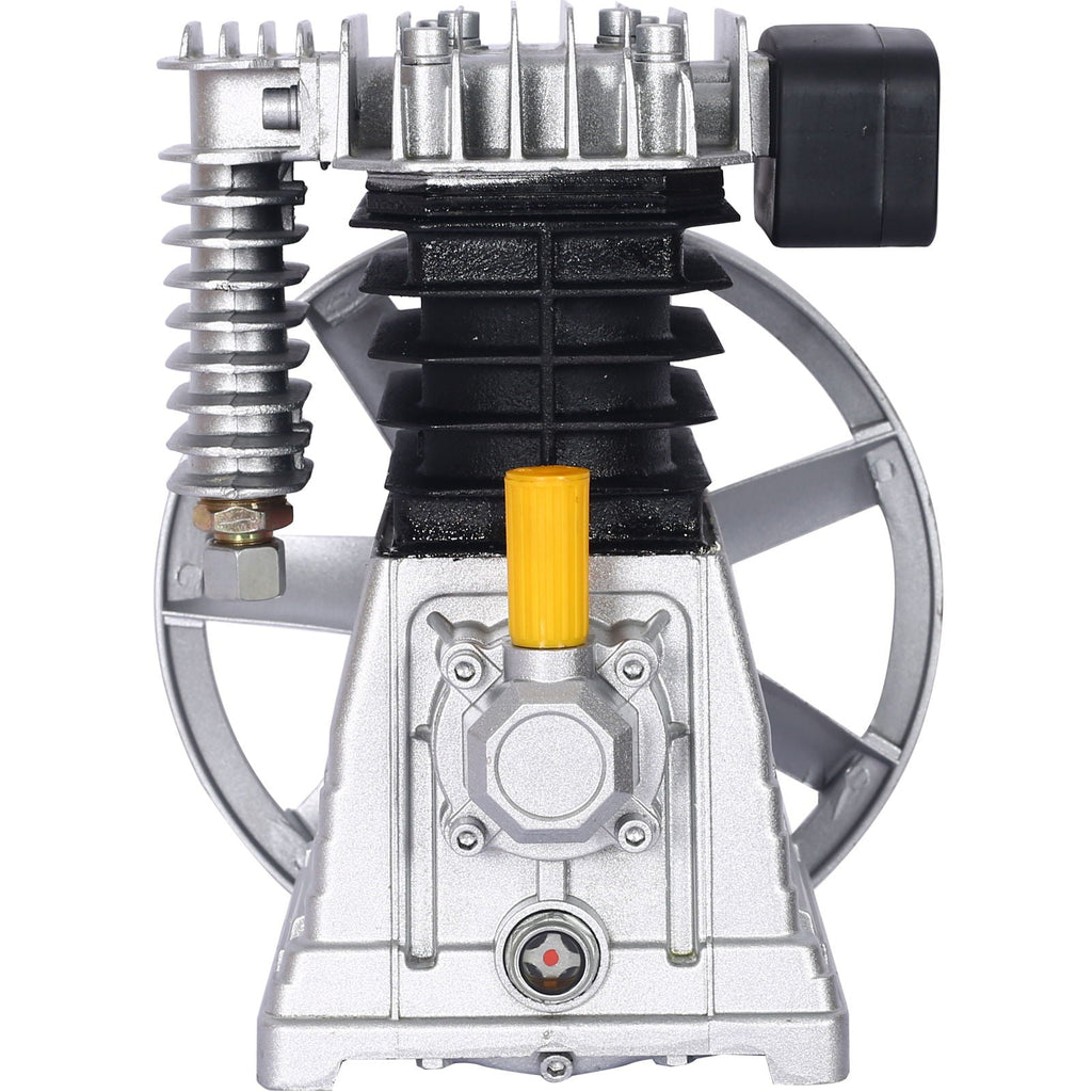 Piston 3Hp Air Compressor Head Pump with 2.2Kw Power - Silver