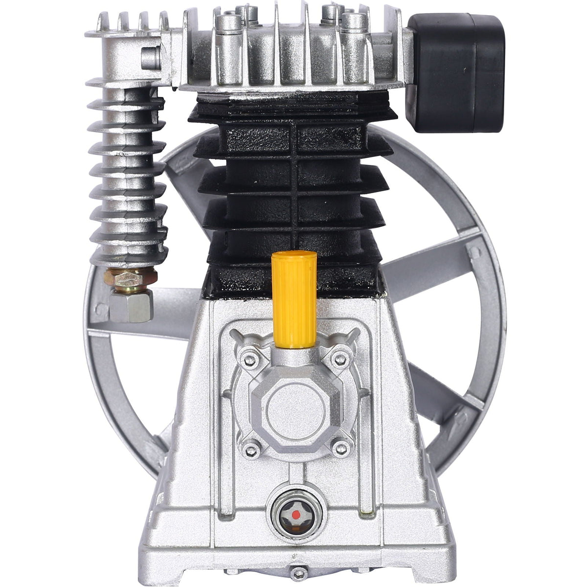 Piston 3Hp Air Compressor Head Pump with 2.2Kw Power - Silver