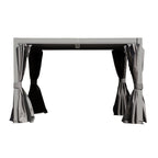 10x10 FT Outdoor Louvered Pergola with Adjustable Louvers - Modern Gray