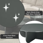 Modern Aesthetic Coffee Table with Spacious Surface - Dark Green