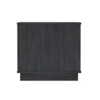Modern Nightstand with Push to Open Drawers - Dark Gray, Dark Brown, or Light Brown
