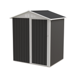 Metal Outdoor Storage Shed with Hinge Door - Grey