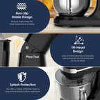 5.5QT Electric Stand Mixer with 12-Speed Tilt-Head – Stainless Steel Bowl